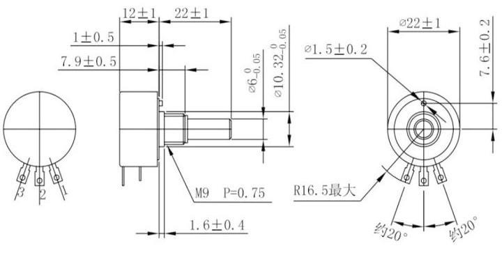 WDD22P1-SOO導(dǎo)電塑料電位器