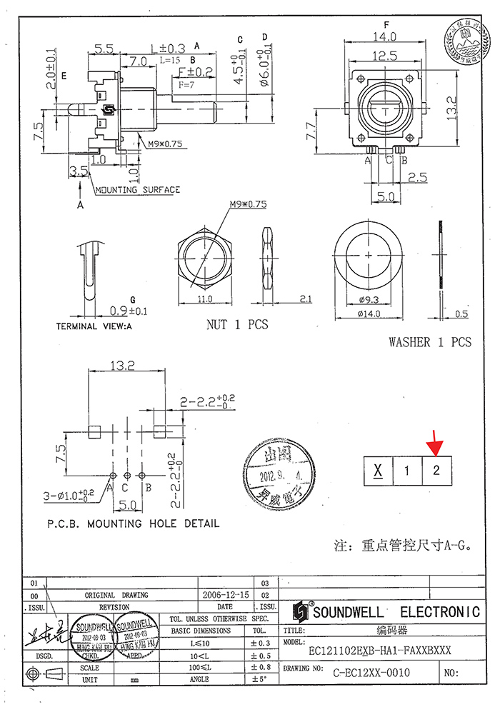 EC12編碼器規格書