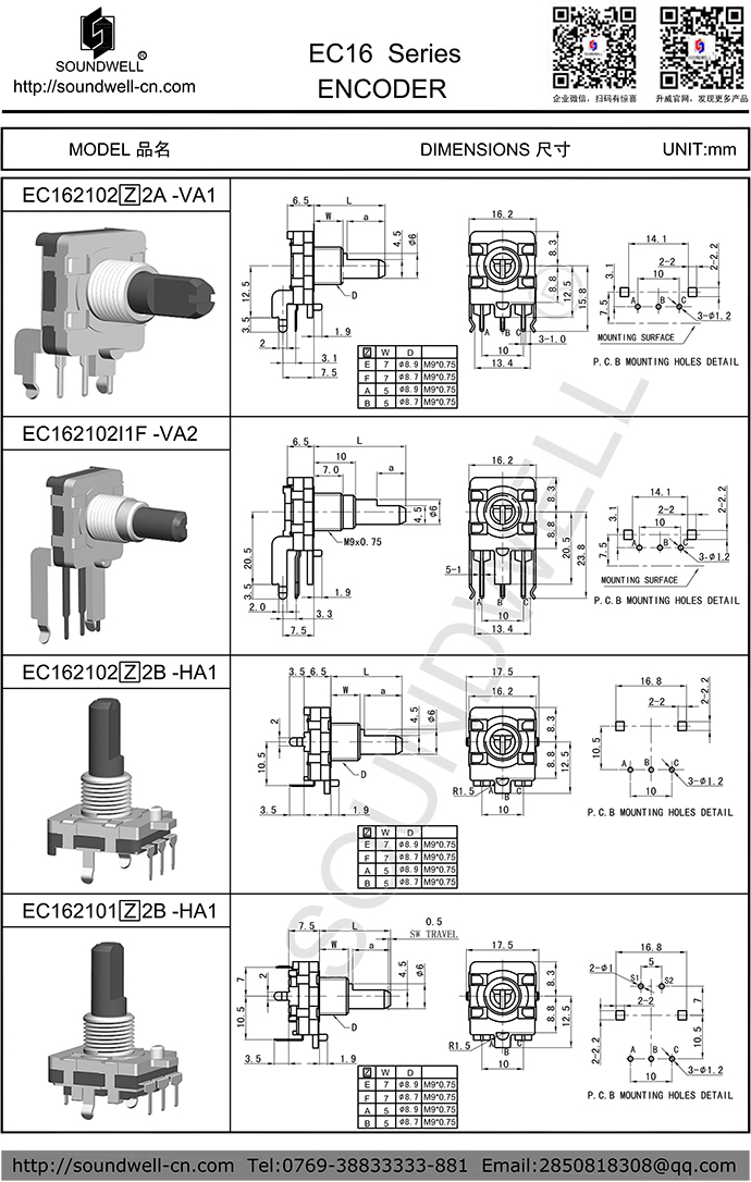 EC16旋轉編碼器
